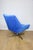 Vintage swivel armchair from ddr in blue cornflower velvet from the jade series. a 1970s swivel armchair manufactured by...