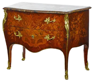 Antique Louis XV Marquetry Commode