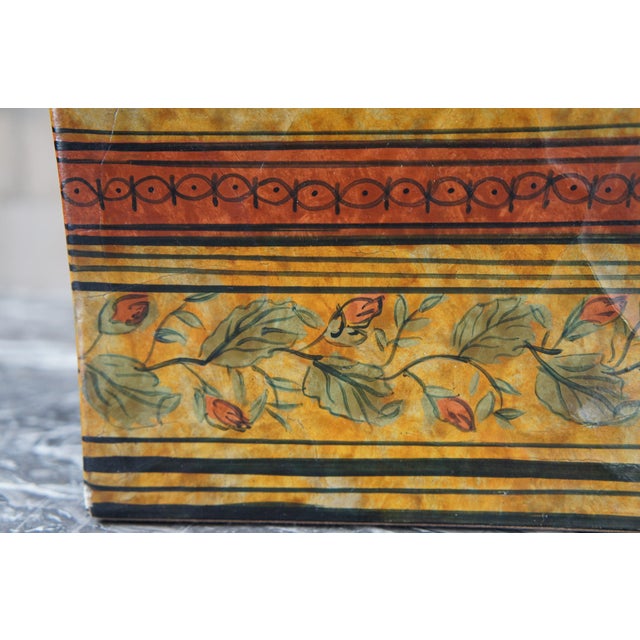 1990s Maitland - Smith Attributed Lacquered Chinoiserie Dome Top Lion Handle Storage Keepsake Box For Sale - Image 11 of 12