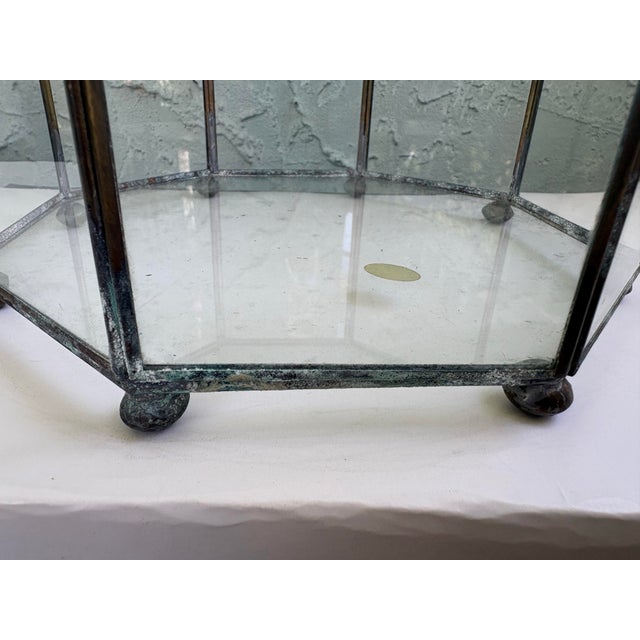 Vintage Mexican Brass & Glass Octagonal Display Boxes, Set of 2 – Micro Kit Mexico For Sale - Image 12 of 12