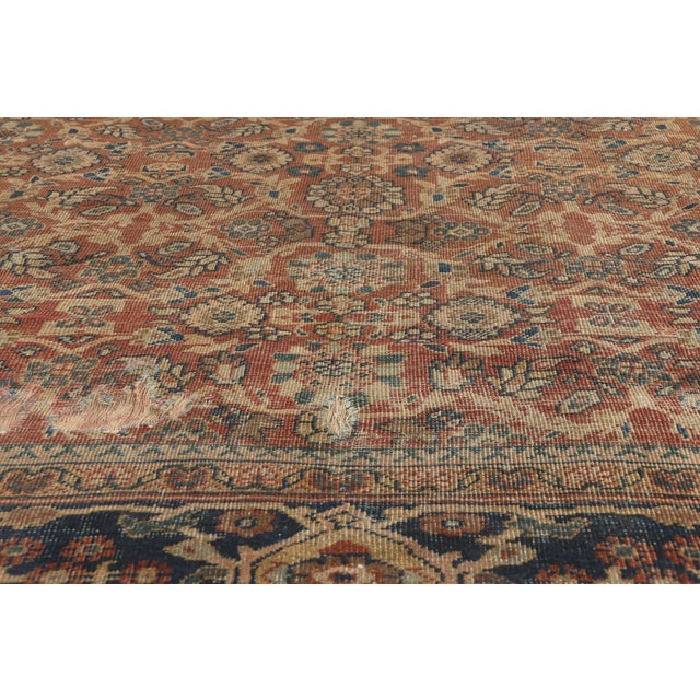 Early 20th Century Antique Persian Mahal Rug, 08'02 X 11'08 For Sale - Image 5 of 10