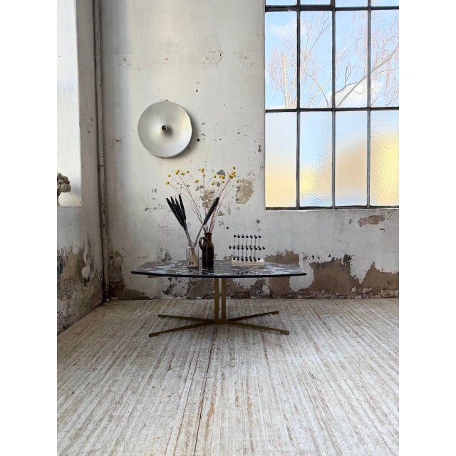 Coffee Table with Agate Stone Effect, 1990s For Sale - Image 4 of 18