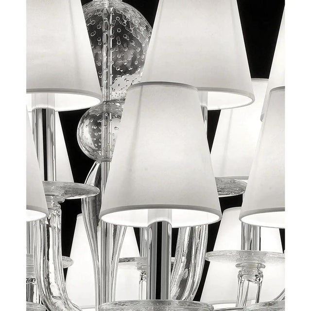 Transparent Murano Glass Chandelier by Simoeng for Simoeng For Sale - Image 6 of 9