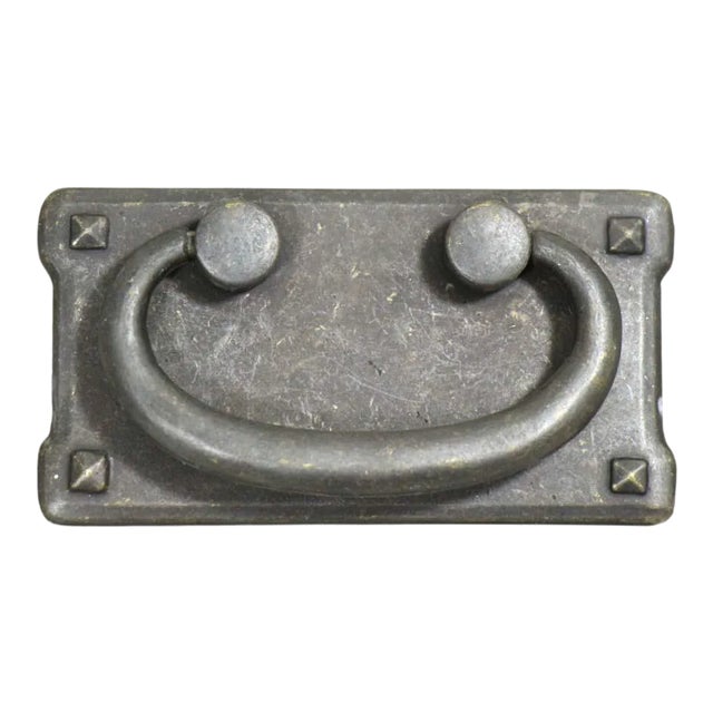 Arts & Crafts Black Metal Trunk Handle For Sale