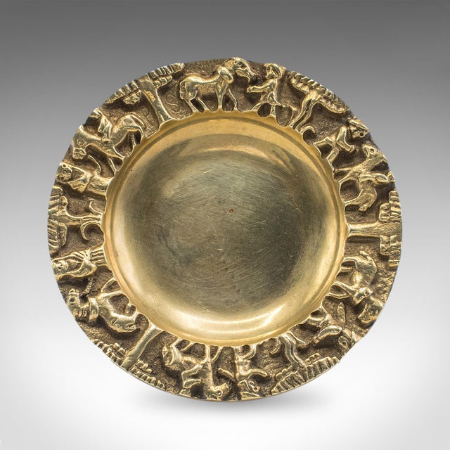 Pair of Vintage Casablanca Souk Ashtrays, Bronze Tobacco Dish, Art Deco, c.1940 For Sale - Image 4 of 10