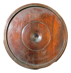Vintage Round Mahogany Chinese Stand