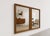 1960s Large Vintage Mid Century Modern Mirror | Walnut Rattan Mirror C. 1960's For Sale - Image 5 of 9