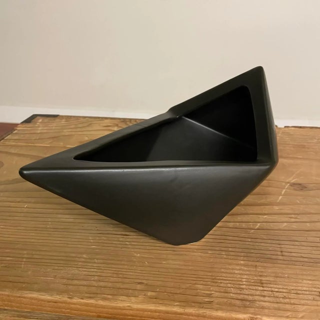 Mid 20th Century Mid-Century Japanese Ikebana Geometric Vessel or Sculptural Bowl For Sale - Image 5 of 15