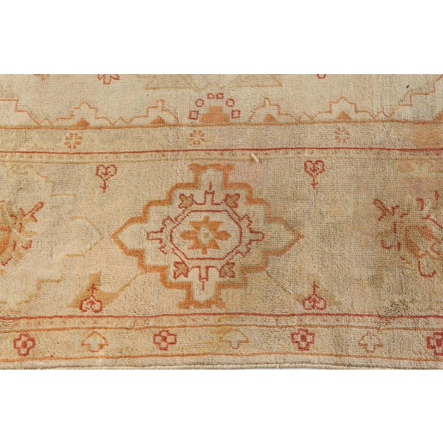 Antique Turkish Oushak Rug For Sale In New York - Image 6 of 8