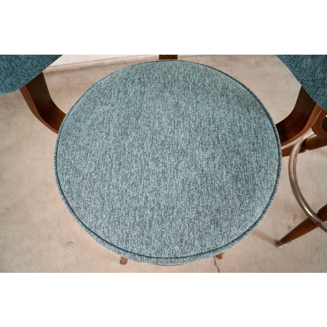 1960’s Mid-Century Modern Bentwood Counter Stools - A Pair For Sale - Image 10 of 12