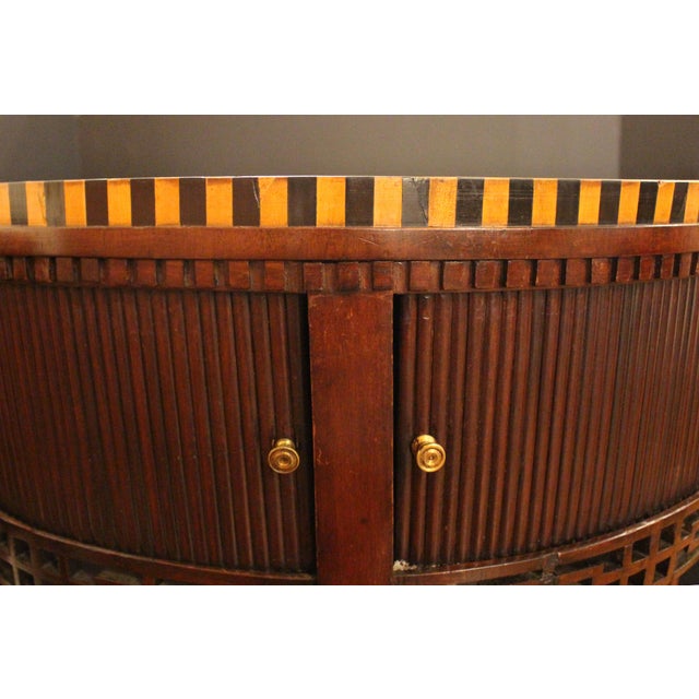 Circa 1800 Dutch Neoclassical Demilune Side or Console Table For Sale In Raleigh - Image 6 of 7