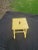 Painted Sunshine Yellow Turned Leg Wood Spot Table For Sale In Chicago - Image 6 of 6