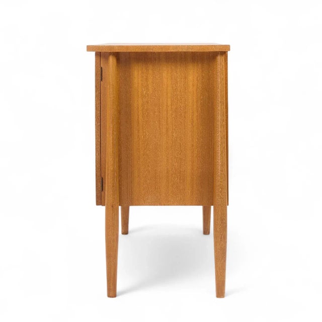 Mid 20th Century John Keal for Brown Saltman Mid Century Bleached Mahogany Tambour Door Credenza For Sale - Image 5 of 10