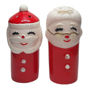 Mid C Inarco Mr and Mrs Santa Claus Salt Pepper Shakers