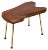 Mid-Century Walnut & Brass Coffee Table in the Style of Carl Auböck, 1950s For Sale