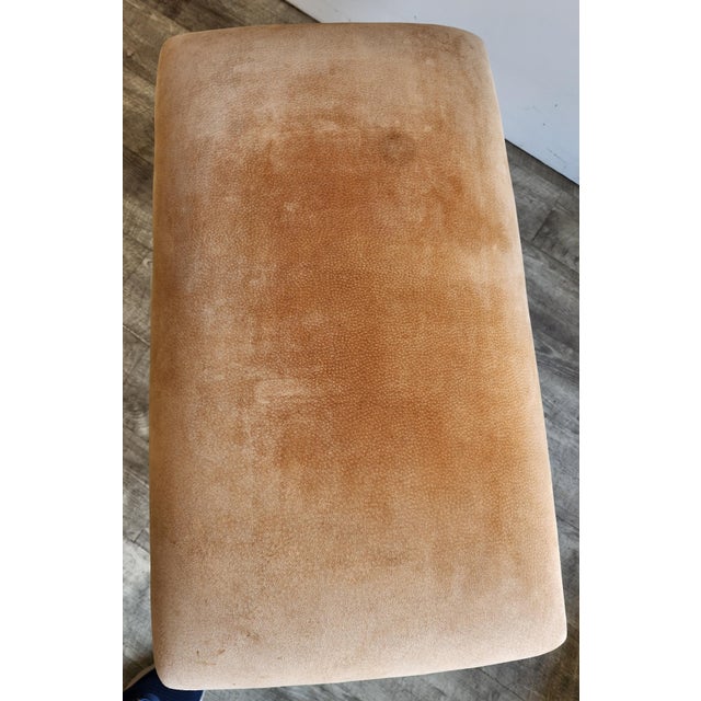 Beige Mid 20th Century Hollywood Regency Steer Horn Bench/Ottoman - Manner of Anthony Redmile For Sale - Image 8 of 9