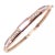 Kabana Rose Gold Diamond Mother of Pearl Bangle Bracelet For Sale In Philadelphia - Image 6 of 11