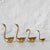 Mid-Century Brass Swan Family, 1970s, Set of 4 For Sale - Image 6 of 10