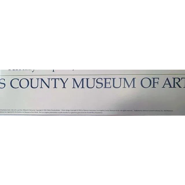 Abstract 1990 Los Angeles County Museum of Art Helen Frankenthaler Exhibition Poster For Sale - Image 3 of 4