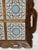 1960s Vintage Hand Carved Wood Talavera Tiles Mexico Charcuterie Tray For Sale - Image 5 of 8