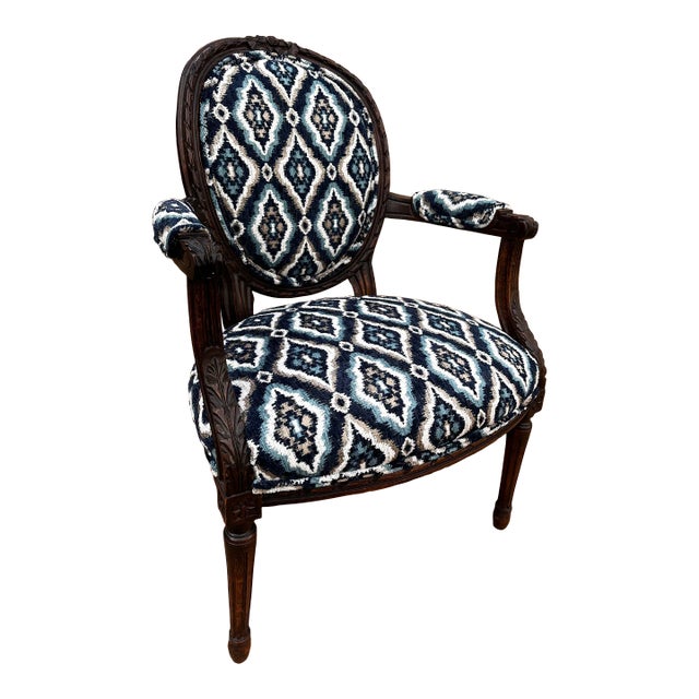 Newly Upholstered French Chair For Sale