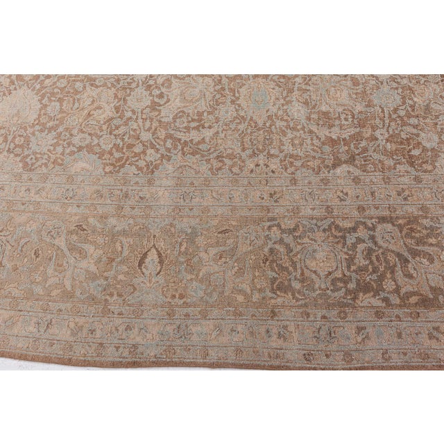 Textile Persian Tabriz Rug For Sale - Image 7 of 8