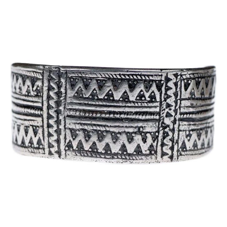 Late 20th Century Tribal Silver Tuareg Bracelet | Chairish
