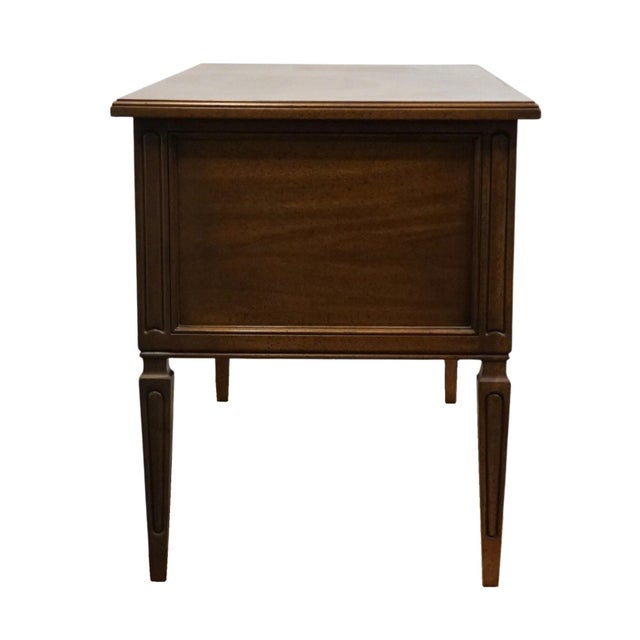 Mount Airy Solid Cherry Italian Provincial Style 54" Writing Desk For Sale - Image 12 of 12