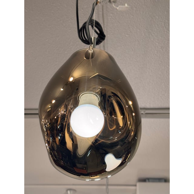 Glass Ota Svoboda for Bomma Small Soap Pendant, Gold For Sale - Image 7 of 13