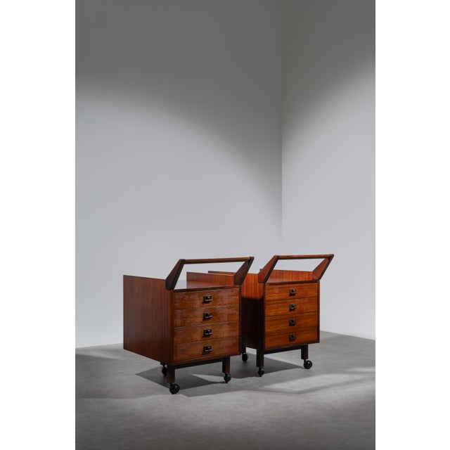 CM24 Trolleys by Franco Albini and Franca Helg for Poggi, 1958, Set of 2 For Sale - Image 10 of 10