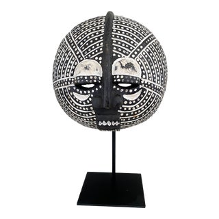 African Bwa Sun Mask Burkina Faso on Stand For Sale