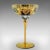 Italian 1970s Vintage Venetian Libation Cup, Italian, Art Glass, Gilt, Decorative Wine Flute For Sale - Image 3 of 11