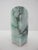 Chinese chop seal stamp, crafted from a polished piece of mottled green and white jade. Measures 3" tall x 1" Excellent...
