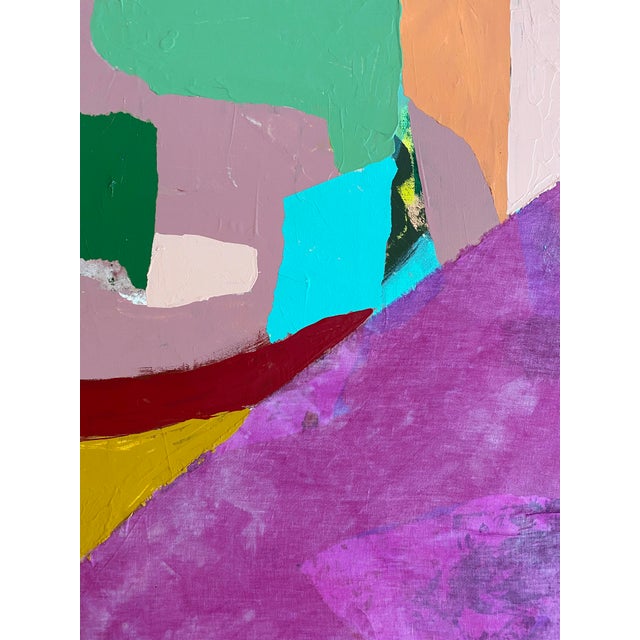 2020s "Swing Set" 2024 Framed Mixed Media Painting by Jessalin Beutler For Sale - Image 5 of 7