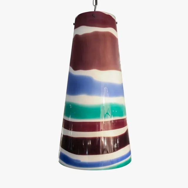 Mid-Century Modern Italian Pendant Light by Massimo Vignelli for Venini, 1960s For Sale - Image 3 of 8