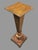 Brown Antique Victorian Walnut Floral Incised Carved Display Sculpture Pedestal Stand For Sale - Image 8 of 9