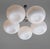 Pendant Lamp with White Opaline Glass Shades, 1970s, in Good conditions. Designed 1970 to 1979 Up to 250V (Europe/UK...