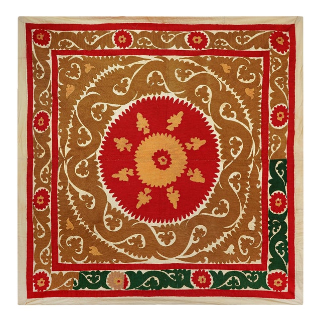 Suzani Wall Decor - Tribal Tapestry 4'9'' X 5'2'' For Sale