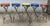 Vintage Blue, Red, Orange, and Yellow Swivel Bar Stools, 1990s, Set of 5 For Sale - Image 18 of 18