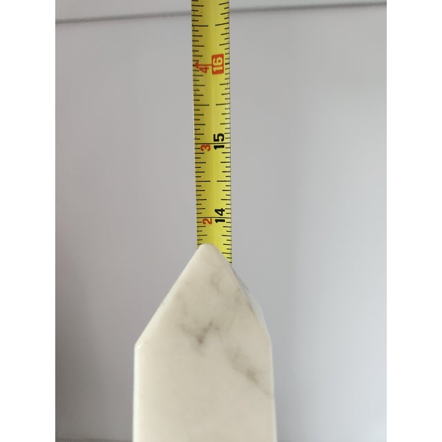 Alabaster Italian Alabaster Obliesk With Turtles For Sale - Image 8 of 10