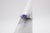 Early 20th Century Early 20th Century Tanzanite Trillion-Cut and Diamond Ring, Size 7 For Sale - Image 5 of 10