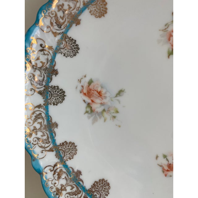1900 - 1909 Hand Painted Porcelain Plates, Austria, Set/9, C. 1900 For Sale - Image 5 of 9