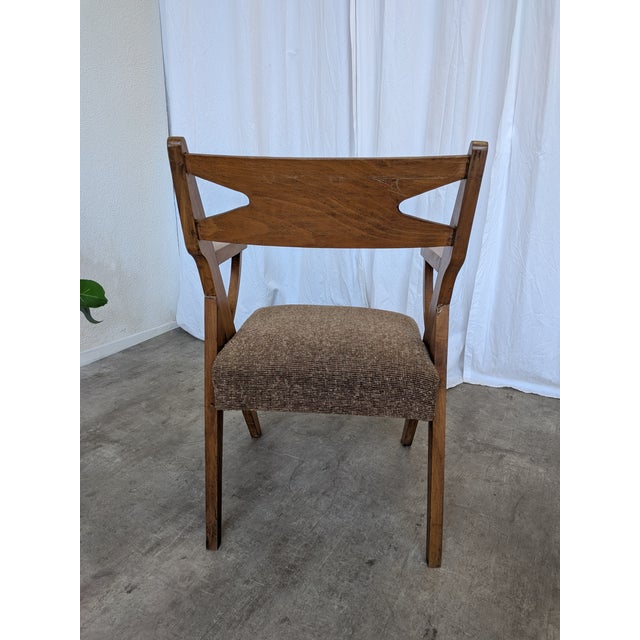 Scandinavian Style Fabric Arcmhair, Former Yugoslavia, 1970s For Sale - Image 12 of 15