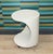 A stunningly beautiful lightweight side table on casters ideal nightstand reminiscent of the design classics of the Panton...