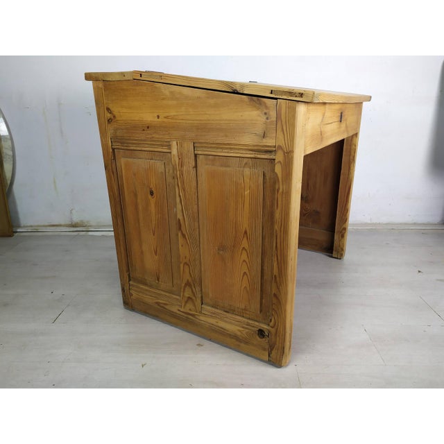 Antique Fir Office Counter For Sale - Image 5 of 18
