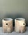 Handcrafted Faux Bois Cement Planters - A Pair For Sale - Image 14 of 18