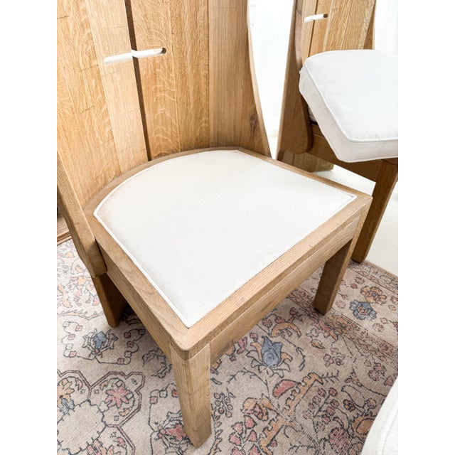 Restoration Hardware Monastic Solid Oak Dining Chairs - Set of 4 For Sale - Image 12 of 12