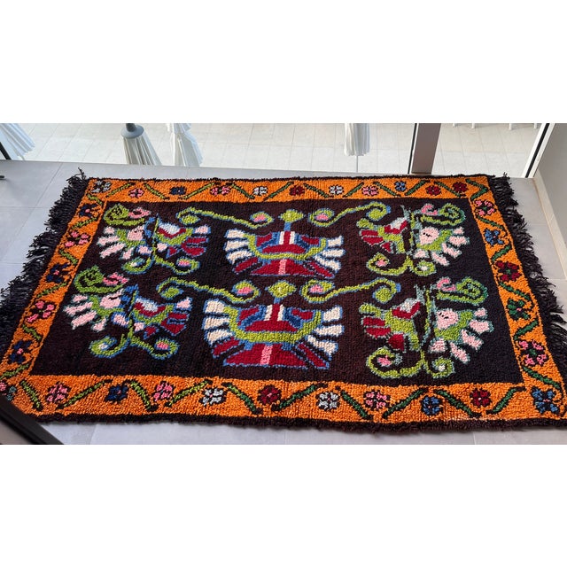 Vintage Artisan-Crafted Balkan Herzegovina Rug, 1960s For Sale - Image 9 of 9