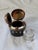 Antique French Napoleon III Aluminium and Brass Travelling Pocket Inkwell For Sale - Image 4 of 7
