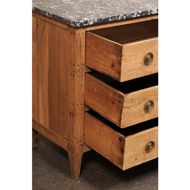 19th Century French Louis XVI Commode W/ Original Marble For Sale - Image 10 of 11